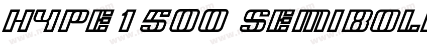 Hype1500 SemiBold字体转换
